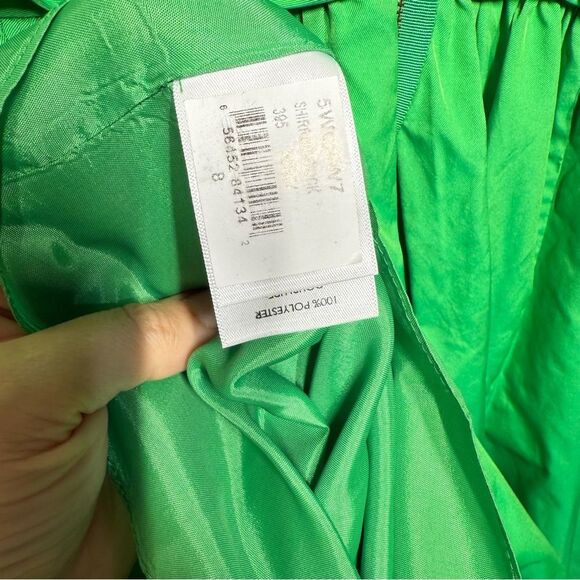 Anthropologie Tracy Reese Midi Dress Parted Emerald Dress with Pockets 8 - Picture 14 of 15